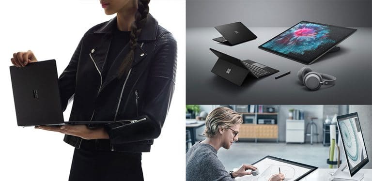 Microsoft Surface Pro 6, Laptop 2 e Studio 2 arrivano nei negozi italiani