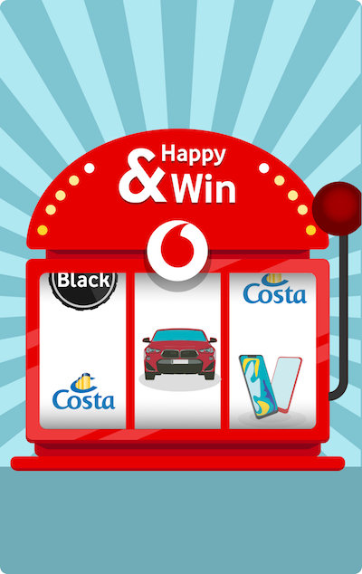 Happy & Win è il nuovo concorso Vodafone per premiare i clienti