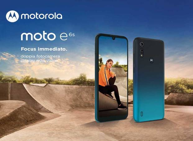 moto e6s: un sistema a doppia fotocamera e display da 6,1 pollici