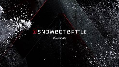 OnePlus lancia la prima battaglia di palle di neve controllata dal 5G