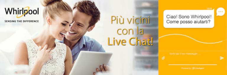 Whirlpool Italia vara l’assistenza ai clienti via live chat e supporta il retail fisico
