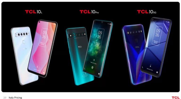 TCL 10 Pro, 10L e 10 5G: prezzi, caratteristiche e obiettivi del brand (che mira ai foldable)