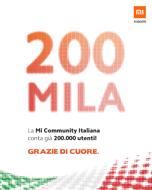 Xiaomi:  200.000 Mi Fan iscritti alla Community italiana
