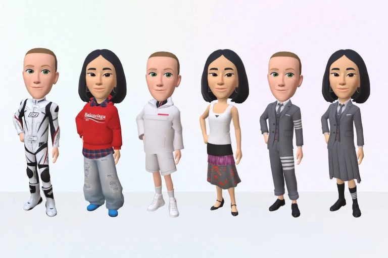 Meta: in lancio un negozio di avatar, con abiti Prada e Balenciaga