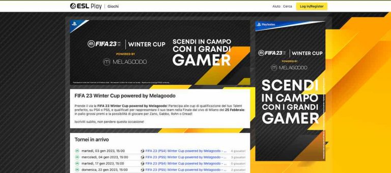 Fifa23 Winter Cup powered by Melagoodo: tutti in campo con Ps4 e Ps5
