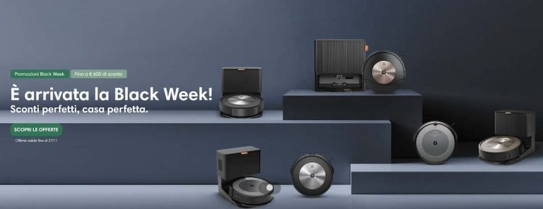 iRobot celebra il Black Friday con offerte speciali per i modelli Roomba