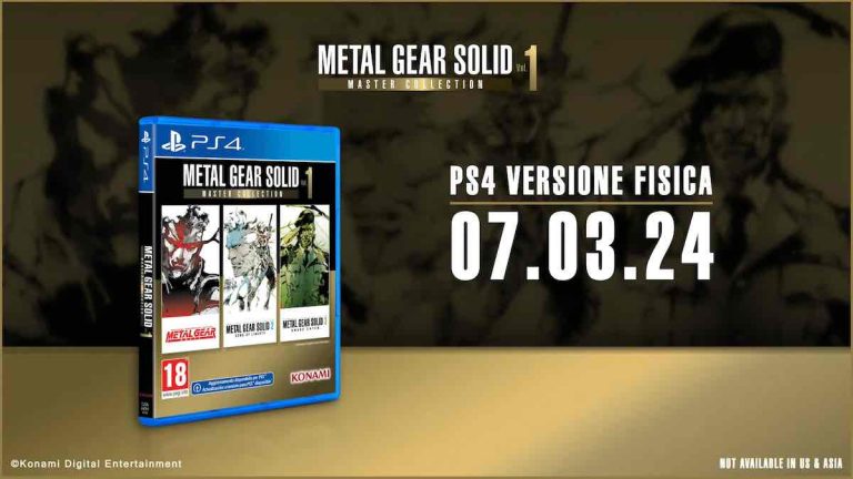 Konami, il 7 marzo l’edizione fisica per Ps4 di Metal Gear Solid: Master Collection Vol.1