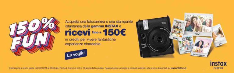 INSTAX 150% Fun: la promozione che premia e fa divertire