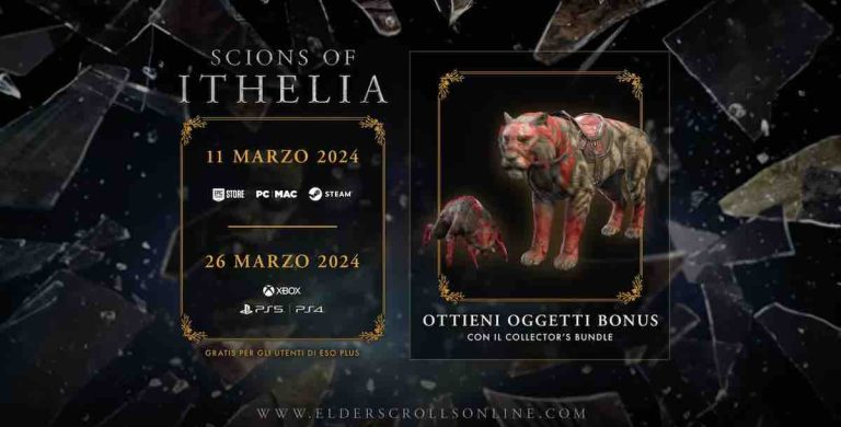 The Elder Scrolls Online: il Dlc Scions of Ithelia disponibile su Pc