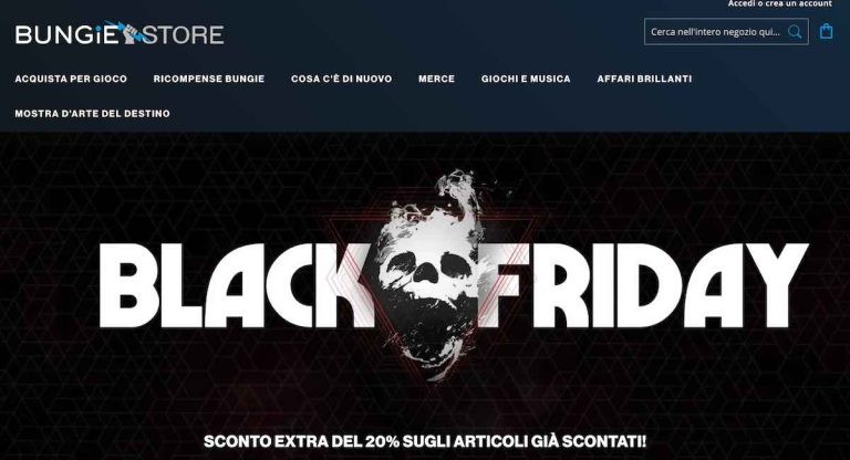 Sul Bungie Store le offerte del Black Friday