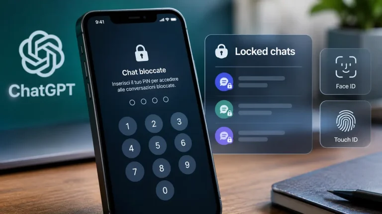 ChatGPT introduce il PIN per proteggere le conversazioni private